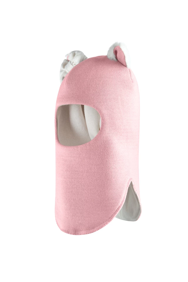 Зимова шапочка-шолом Corona.hm "Кицюня" пильно-рожевий