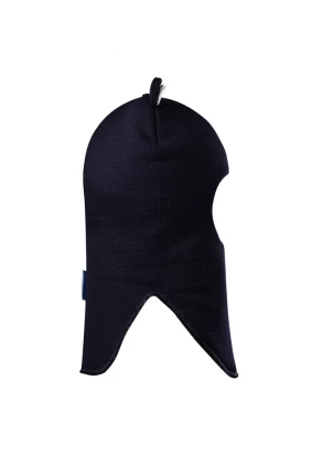 Зимняя шапочка-шлем Corona.hm "Мишутка" на кнопках синий