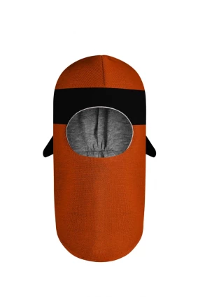 Зимова шапочка-шолом Corona.hm "Ніндзя"  помаранчевий