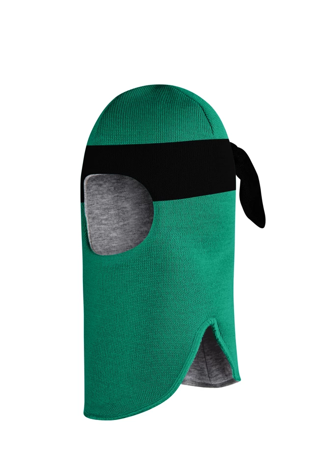 Зимова шапочка-шолом Corona.hm "Ніндзя" смарагд