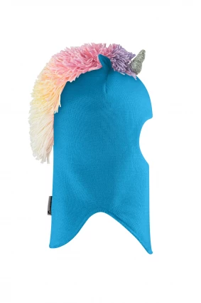 Зимова шапочка-шолом Corona.hm "Єдиноріжка" бірюза