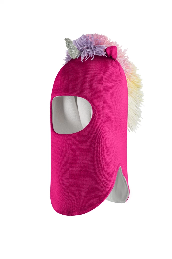 Зимова шапочка-шолом Corona.hm "Єдиноріжка" малина