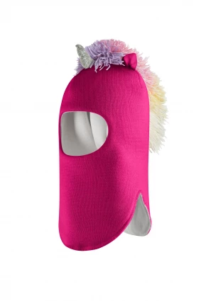 Зимова шапочка-шолом Corona.hm "Єдиноріжка" малина