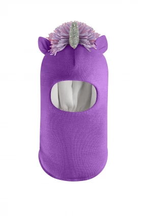 Зимова шапочка-шолом Corona.hm "Єдиноріжка" фіалка