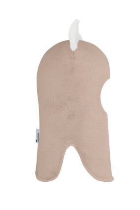 Зимняя шапочка-шлем Corona.hm "Лисичка" беж золотой