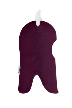 Зимняя шапочка-шлем Corona.hm "Лисичка" бордо