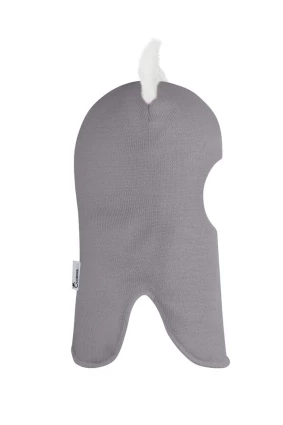 Зимняя шапочка-шлем Corona.hm "Лисичка"  дымка