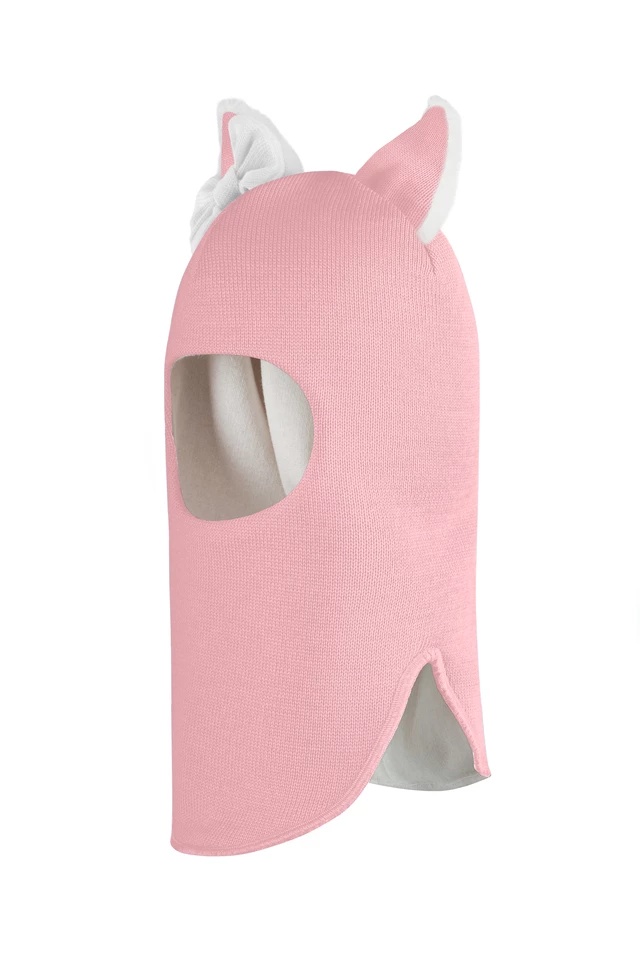 Зимняя шапочка-шлем Corona.hm "Лисичка" розовый