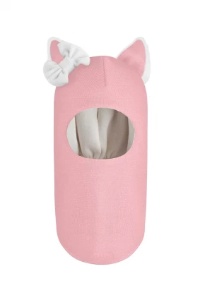 Зимняя шапочка-шлем Corona.hm "Лисичка" розовый