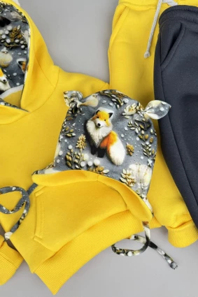 Костюм Corona.hm *Лисичка* жовтий з додатковими штанами та шапочкою (шапочка на вибір)