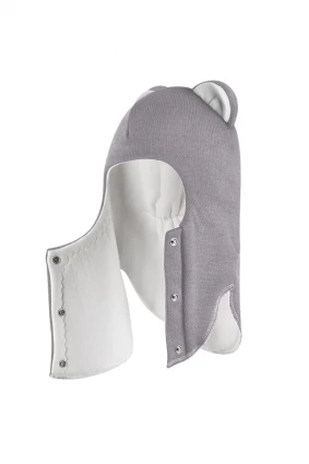 Зимова шапочка-шолом Corona.hm “Лев” із кнопками  димка