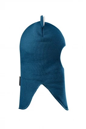 Зимова шапочка-шолом Corona.hm “Лев” із кнопками  морська хвиля