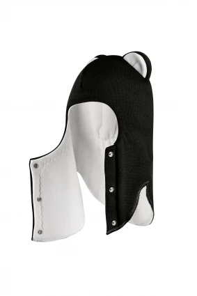 Зимова шапочка-шолом Corona.hm “Лев” із кнопками  чорний