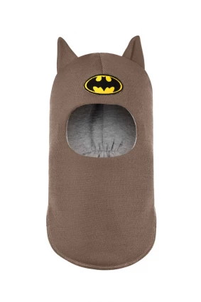 Зимова шапочка-шолом Corona.hm "Бетмен" молочний шоколад