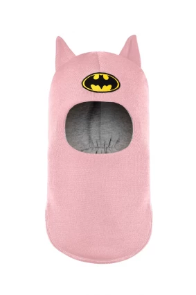 Зимова шапочка-шолом Corona.hm "Бетмен" рожевий