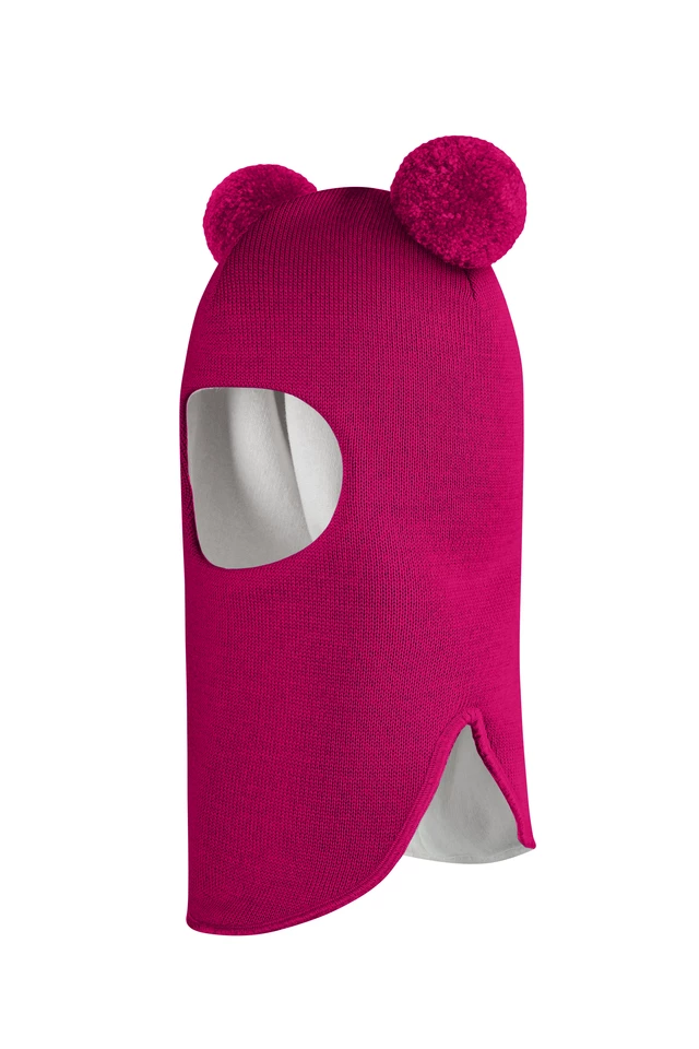 Зимова шапочка-шолом Corona.hm "Пандочка" малина