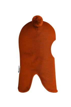 Зимова шапочка-шолом Corona.hm "Пандочка" помаранчевий