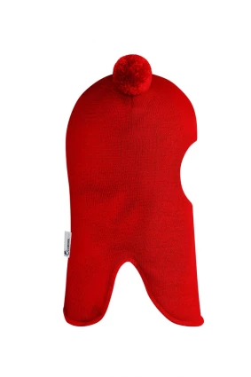 Зимова шапочка-шолом Corona.hm "Пандочка" червоний