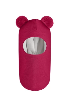 Зимова шапочка-шолом Corona.hm "Пандочка" ягідний