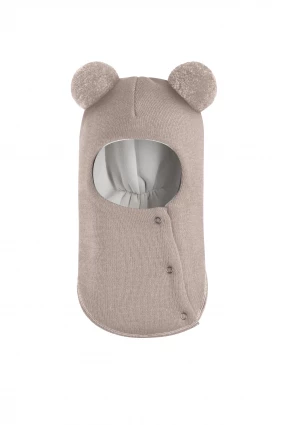 Зимова шапочка-шолом Corona.hm "Пандочка"  із кнопками  лате