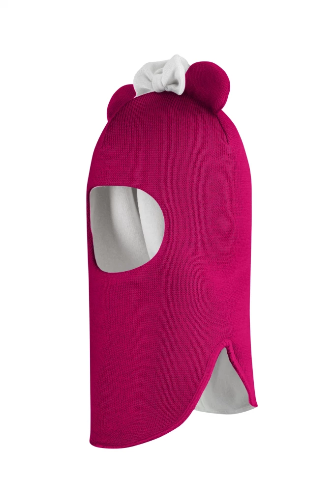 Зимова шапочка-шолом Corona.hm "Міс Мінні" малина