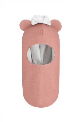 Зимова шапочка-шолом Corona.hm "Міс Мінні" пудра