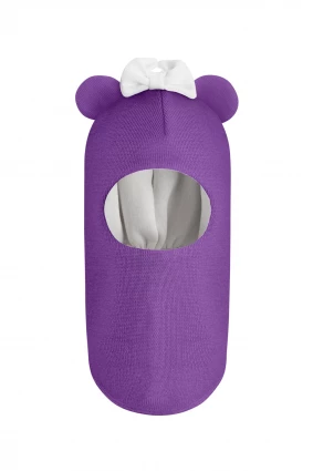 Зимова шапочка-шолом Corona.hm "Міс Мінні" фіалка