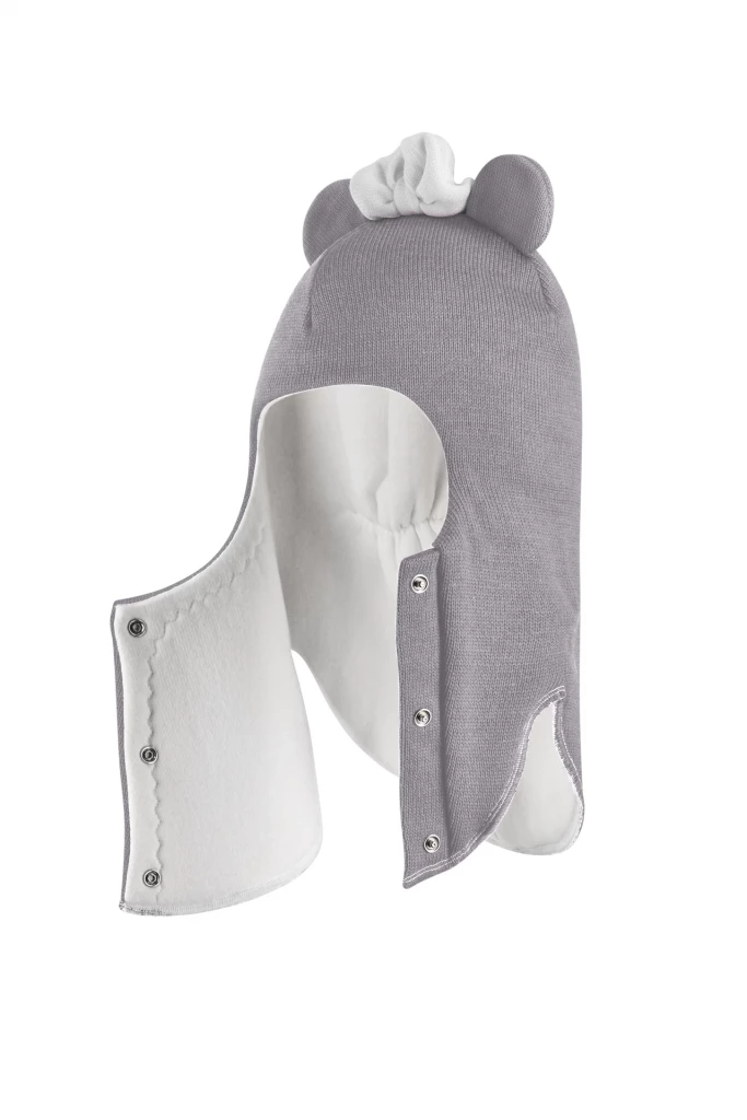 Зимова шапочка-шолом Corona.hm "Міс Мінні" з кнопочками димка