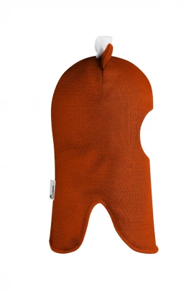 Зимова шапочка-шолом Corona.hm "Міс Мінні" з кнопочками помаранчевий