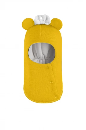 Зимова шапочка-шолом Corona.hm "Міс Мінні" з кнопочками сонце