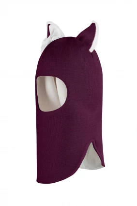 Зимова шапочка-шолом Corona.hm "Лис"  бордо