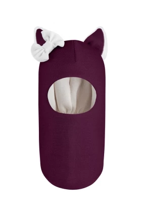 Зимова шапочка-шолом Corona.hm "Лис"  бордо