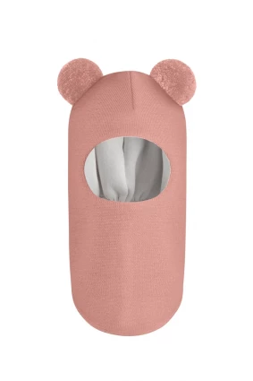 Зимова шапочка-шолом Corona.hm "Пандочка" пудра