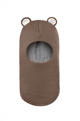 Зимова шапочка-шолом Corona.hm "Міс Ведмедиця" молочний шоколад