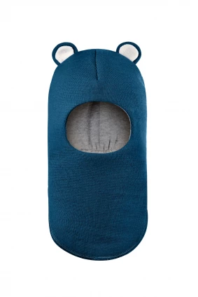 Зимова шапочка-шолом Corona.hm "Міс Ведмедиця" морська хвиля