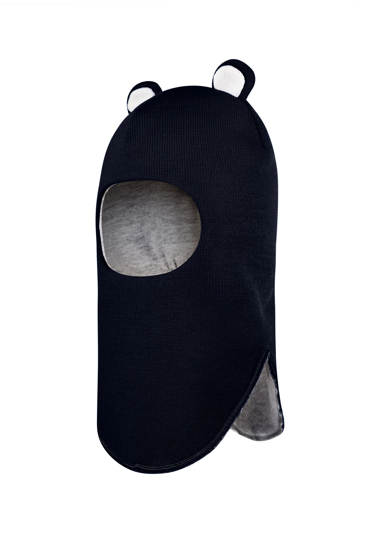 Зимова шапочка-шолом Corona.hm "Міс Ведмедиця" синій оксамит