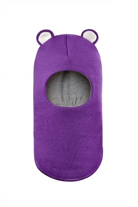 Зимова шапочка-шолом Corona.hm "Міс Ведмедиця" фіалка