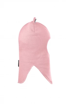 Зимова шапочка-шолом Corona.hm "Міс Ведмедиця" з кнопочками рожевий