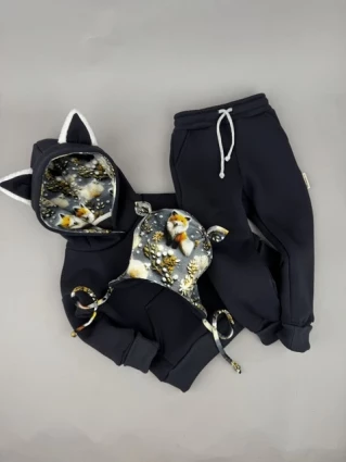 Костюм Corona.hm *Лисичка* графіт з шапочкою (шапочка на вибір)