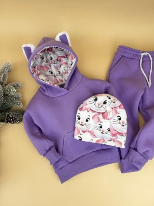 Костюм Corona.hm *Кицюня* фіалка з шапочкою (шапочка на вибір)