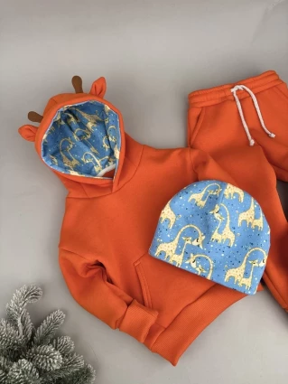 Костюм Corona.hm *Жирафчик* помаранчевий з шапочкою (шапочка на вибір)