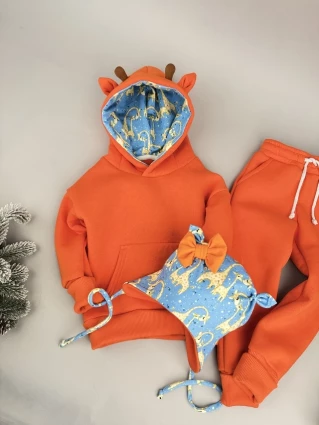 Костюм Corona.hm *Жирафчик* помаранчевий з шапочкою (шапочка на вибір)