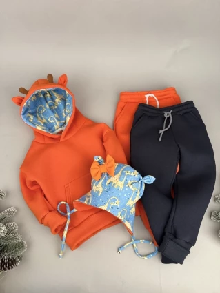 Костюм Corona.hm *Жирафчик* помаранчевий з додатковими штанами та шапочкою (шапочка на вибір)