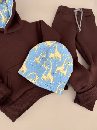 Костюм Corona.hm *Жирафчик* шоколадний з шапочкою (шапочка на вибір)