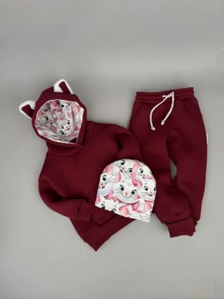 Костюм Corona.hm *Кицюня* бордо з шапочкою (шапочка на вибір)