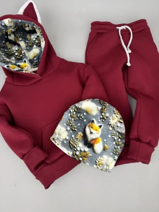 Костюм Corona.hm *Лисичка* бордо з шапочкою (шапочка на вибір)