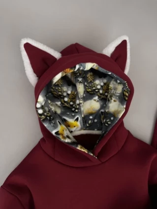 Костюм Corona.hm *Лисичка* бордо з додатковими штанами та шапочкою (шапочка на вибір)