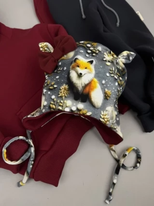 Костюм Corona.hm *Лисичка* бордо з додатковими штанами та шапочкою (шапочка на вибір)