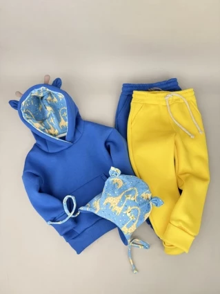 Костюм Corona.hm *Жирафчик* джинс з додатковими штанами та шапочкою (шапочка на вибір)