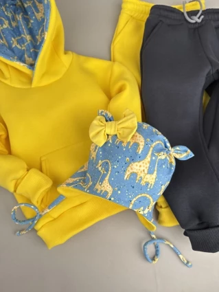 Костюм Corona.hm *Жирафчик* жовтий з додатковими штанами та шапочкою (шапочка на вибір)